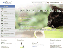 Tablet Screenshot of alfavet.de
