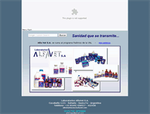Tablet Screenshot of alfavet.com.ar